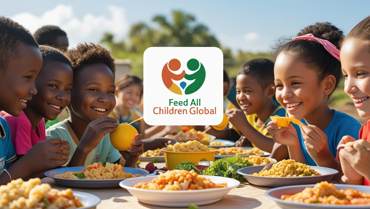 Children enjoying a meal together